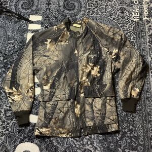 Vintage Scentlok Realtree‎ Mens L Camoflauge Jacket 90’s Hardwoods Hunting Camo